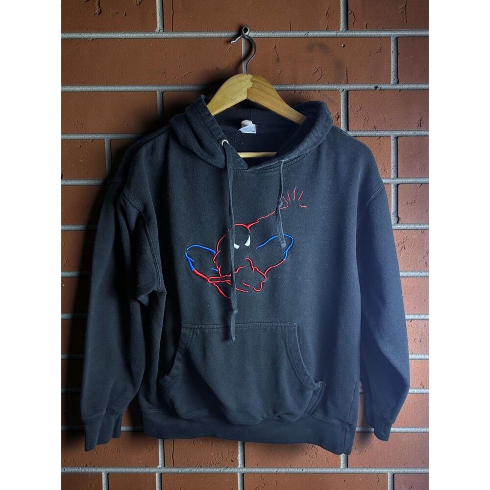 Universal Studios Marvel Spider-Man Hoodie Black Medium Graphic Sweatshirt